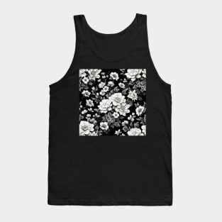 White Flowers Tank Top